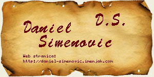 Daniel Simenović vizit kartica